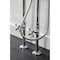 Kingston Brass CCK226K1 Freestanding Clawfoot Tub Faucet Package with Supply Line, Polished Chrome CCK226K1 - alternate 3